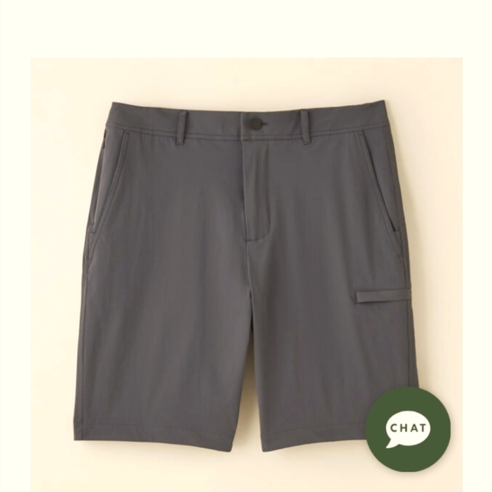 Roots Mens Shorts Recover Tech Short In gray Classic Comfy Fit Size 36 Worn Once